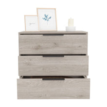 Load image into Gallery viewer, 3 Drawers Dresser Maryland, Superior Top, Light Gray Finish-2
