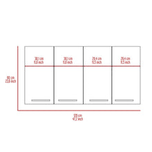Load image into Gallery viewer, Kitchen Cabinet Durham, Four Doors, White Finish-8
