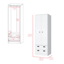 Load image into Gallery viewer, Armoire Hobbs, White Finish-6
