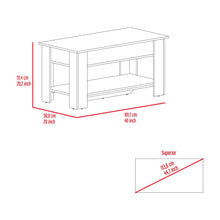 Load image into Gallery viewer, Storage Table Polgon, Extendable Table Shelf, Lower Shelf, Light Oak / White Finish-7
