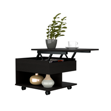 Load image into Gallery viewer, Lift Top Coffee Table Mercuri, Casters, Black Wengue Finish-4
