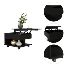 Load image into Gallery viewer, Lift Top Coffee Table Mercuri, Casters, Black Wengue Finish-6
