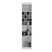 Load image into Gallery viewer, Bar Cabinet Modoc, One Extendable Shelf, Sixteen Wine Cubbies, One Shelf, White Finish-2
