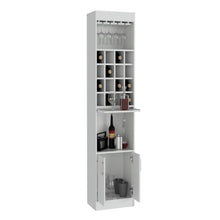 Load image into Gallery viewer, Bar Cabinet Modoc, One Extendable Shelf, Sixteen Wine Cubbies, One Shelf, White Finish-4
