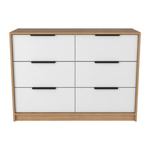 Load image into Gallery viewer, 4 Drawer Double Dresser Maryland, Metal Handle, Pine / White Finish-4
