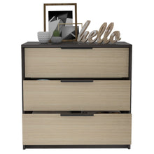 Load image into Gallery viewer, 3 Drawers Dresser Maryland, Superior Top, Black Wengue / Pine Finish-5
