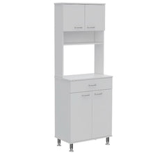 Load image into Gallery viewer, Pantry Piacenza,Two Double Door Cabinet, White Finish-3

