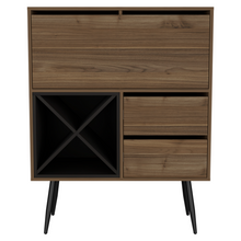 Load image into Gallery viewer, Bar Octupos, One Cabinet, Two Drawers, Mahogany / Black Wengue Finish-3
