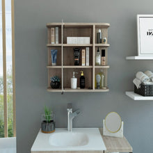 Load image into Gallery viewer, Medicine Cabinet Milano, Six External Shelves Mirror, Light Gray Finish-1
