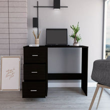 Load image into Gallery viewer, Writting Desk Riverside,Three Drawers, Black Wengue Finish-1
