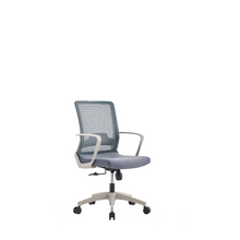Load image into Gallery viewer, Office Chair Ovni, Fixed Armrest, Class Three Gaslift, Mesh, Black Wengue/ Smoke Finish-1
