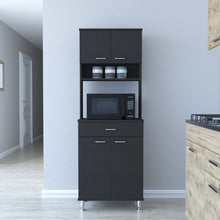 Load image into Gallery viewer, Pantry Piacenza,Two Double Door Cabinet, Black Wengue Finish-0
