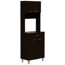 Load image into Gallery viewer, Pantry Piacenza,Two Double Door Cabinet, Black Wengue Finish-5
