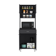 Load image into Gallery viewer, Pantry Piacenza,Two Double Door Cabinet, Black Wengue Finish-4
