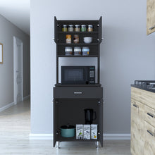Load image into Gallery viewer, Pantry Piacenza,Two Double Door Cabinet, Black Wengue Finish-1
