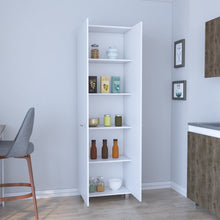 Load image into Gallery viewer, Pantry Cabinet Phoenix, Five Interior Shelves, White Finish-1
