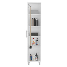 Load image into Gallery viewer, Storage Cabinet Buccan, Five Shelves, White Finish-2
