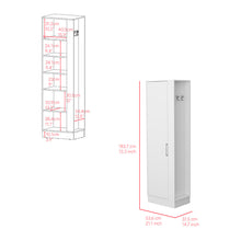 Load image into Gallery viewer, Storage Cabinet Manika, One Door and Shelves, White Finish-6
