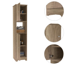 Load image into Gallery viewer, Linen Cabinet Albany, Four Interior Shelves, Light Oak Finish-2
