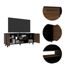 Load image into Gallery viewer, Tv Stand for TV´s up 55&quot; Washington, Four Shelves, Black Wengue / Pine Finish-2
