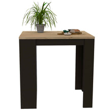 Load image into Gallery viewer, Kitchen Counter Dining Table Toledo, Three Side Shelves, Black Wengue / Pine Finish-3

