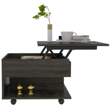 Load image into Gallery viewer, Lift Top Coffee Table Mercuri, Casters, Carbon Espresso Finish-2
