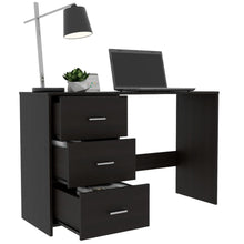 Load image into Gallery viewer, Writting Desk Riverside,Three Drawers, Black Wengue Finish-4
