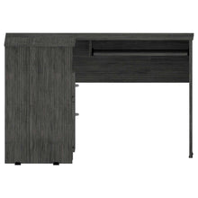 Load image into Gallery viewer, L-Shaped Desk Bradford, Keyboard Shelf, Smokey Oak Finish-5
