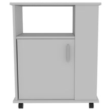 Load image into Gallery viewer, Kitchen Cart Newark, Three Side Shelves, White Finish-5
