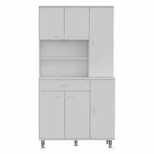 Load image into Gallery viewer, Kitchen Pantry Piacenza, Double Door Cabinet, White Finish-5
