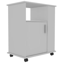 Load image into Gallery viewer, Kitchen Cart Newark, Three Side Shelves, White Finish-3
